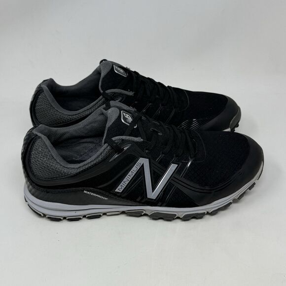 New Balance Minimus Spikeless Golf Shoes Mens 8 2E Wide Black Gray Waterproof - Picture 3 of 15